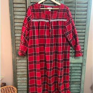 Long flannel gown Laura Scott woman 2X